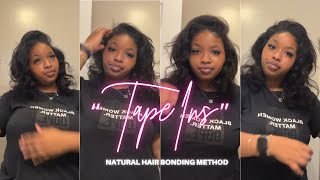 Natural "Old School" Quick Weave (Tape In Look)  A'Jah W