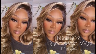 Watch Me Install This Bobbi Boss Synthetic Lace Wig Ft @Beauty Exchange Beauty Supply