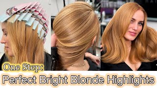 Perfect Bright Blonde Highlights In One Step