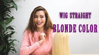 Human Hair Wigs - Straight Blonde Color From Mcsara