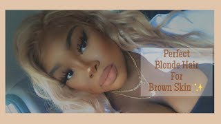 How To Get Dark Ash Blonde Hair | Blonde Hair For Brown Skin Erica Danley