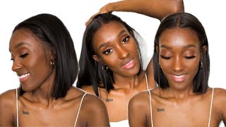 Lace Front Bob Wig | Install | Cut | Style