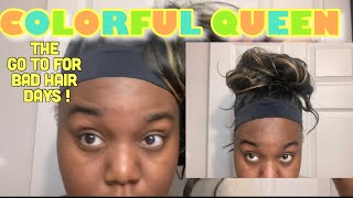 A Quick Headband Wig Review- Colorful Queen Hair | Itsaudawaylit