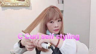 Korean C Curl Self Styling.Ckeol Selpeu Seutailring
