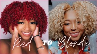 Going From Red To Blonde | Bleaching My Hair!!!