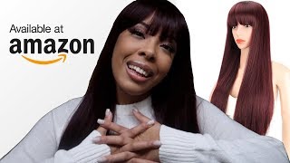 $20 Burgundy Synthetic Wig | Channel Updates + More Ft. Amazon Vendor Kalyss Direct