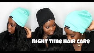  How I Care For Hair/Extensions At Night !