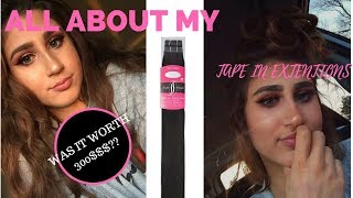All About My Tape In Hair Extensions - Sally'S Brand Satin Strands Review