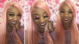 Amazon Pink Synthetic Lace Front Wig Featuring Qd-Tizer Hair Under 40$