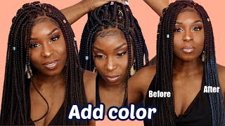 Most Realistic Braided Wig And How I Customized It With Color