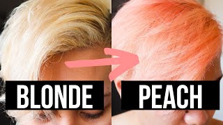 Blonde To Peach Hair | De Lorenzeo Nova Fusion Shampoo