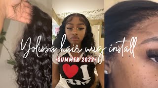 Hd Lace Melted!! 24'' Water Wave Wig Install *Wet Look* | Yolissa Hair