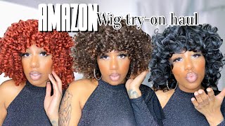 Trying On Amazon Wigs $30 Or Less!! (Curly Edition)