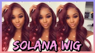 Fall Wig | Cloud 9 | Sensationnel Burgundy Solana Swiss Lace Wig | What Lace?