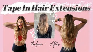 My Hair Extension Experience: Getting Tape Ins For Curly Hair. Installation And Review Bellami Hair.