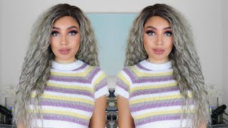 Curly Silver Frontal Wig | Amazon Joedir 13X4 Lace