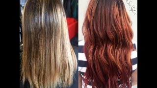 Ecaille Red Mahogany Color| Hair  Transformation