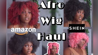 Shein / Amazon Afro Wig Haul | Best & Affordable Wigs | $25 Dollars & Under Kinky Curly