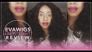 Evawigs Kinky Straight Wig Review (Sk021)    | Jouelzy