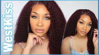 Gorgeous Pre-Colored Burgundy Curly Wig | West Kiss Hair