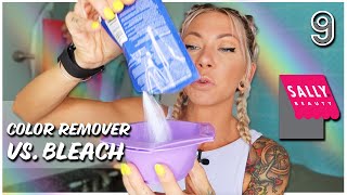 Removing Dark Hair Color: Bleach Vs. Color Remover From Sally'S | Hair Color Series 09