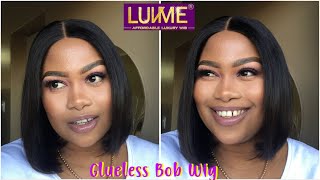 Why I Love Glueless Wigs | 4X4 Lace Closure Bob Wig Ft. Luvme Hair