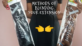 How To Mix And Blend Braiding Hair (Attachment) Colours.