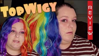 Topwigy Rainbow Wig Review. Amazon Wigs