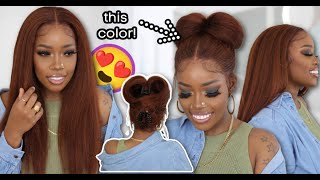  Omg!! This Color! Affordable Lace Wig + Detailed Install & Styling!  Mary K. Bella @Klaiyi Hair