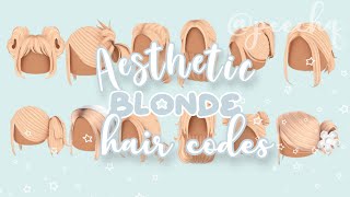 Aesthetic Blonde Hair Codes For Roblox & Bloxburg + Robux Giveaway