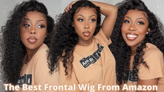 I Tried Amazon'S Best Lace Frontal Wig | Must Have 13X4 Water Wave Wig Full Install + Giveaway