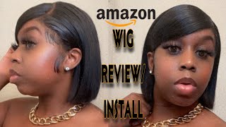 Side Swoop Bang Bob Lace Front Ft: Funky Girl Hair |Amazon|