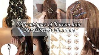 Diffrent Types Of Korean Hair Accessories #Korean #Hairstyle #Accessories  #Hairdress