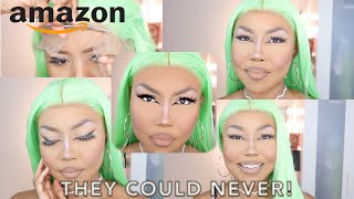 Better Than Amazon? Cheap Synthetic Lacefront Wig Review | Shanicemavo