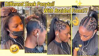 How To: Do Your Extended Ponytail? Hair Tutorial For Braided Front | Knotless Braids #Elfinhair