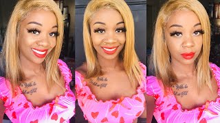 Blonde Bob Lace Front Wig From Amazon Featuring Alipearl Hair