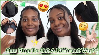 Cutting Our Headband Wig To Get A New Wig? Wig Install | Half Up & Down Look #Elfinhair Review