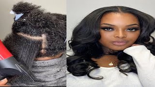 How To Install Tape In Extensions On Natural Hair!
