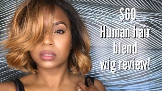 Strawberry Blonde Human Hair Blend Wig | Wine N' Wigs Wednesday