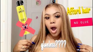 Afford Hair( Honey Blonde Ombre Wig) - Glueless Install & Unboxing Review