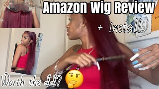 Installing A Burgundy Red Wig From Amazon For The First Time Ft.Afsisterwig & Ft.Vush|Ttbaby