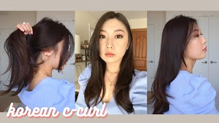Korean C-Curl Hair Tutorial