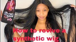 How To Revive Synthetic Wig | Synthetic Wig Maintenance | South African Youtuber