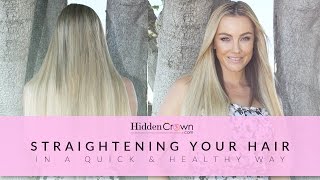 Blend Your Hidden Crown By Straightening