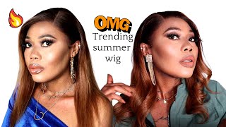 Trending Ombre Honey Blonde  Lace Front Wig | Wig Install + Style | Ft. Lwigs