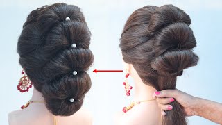 First Class Hairstyle For Elegant Look In Party
