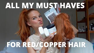 All My Must Haves For Anyone Who'S Dyed Their Hair Red/Copper! Hair Extensions, Hair Masks & Mo