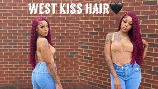 Start To Finish Pre Colored 99J Burgundy Wig Install| West Kiss Hair