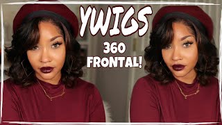 The Perfect Winter Bob Ombre 360 Lace Frontal Wig Ft. Ywigs