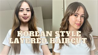 Cutting My Own Hair At Home | Korean Layered Haircut | Diy